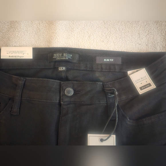 NWT Judy Blue 13 Black Slim Fit Jeans - Picture 4 of 9